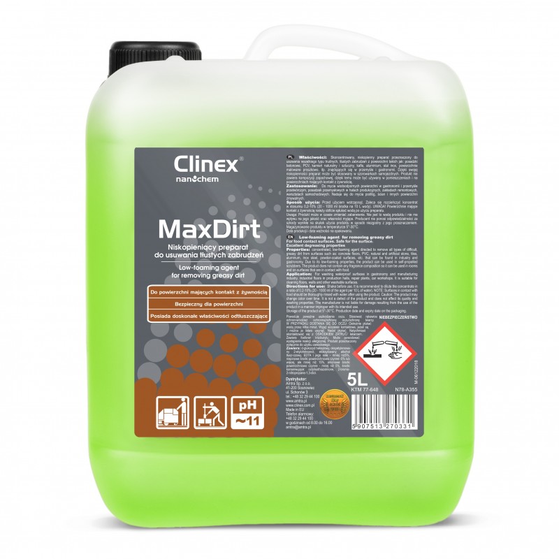 Clinex MaxDirt środek do usuwania tłustych plam